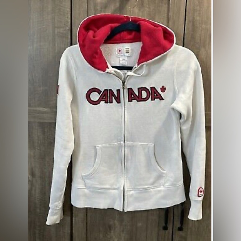 Hudson Bay Women's Sweater - White and Red